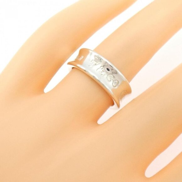 Tiffany & Co. Silver Diamond Mesh Somerset Band Ring Size L  Tiffany & Co. Ring L